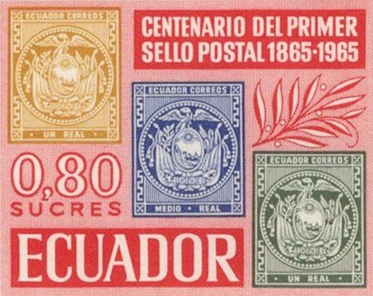 1965 Centenario del Primer Sello Postal