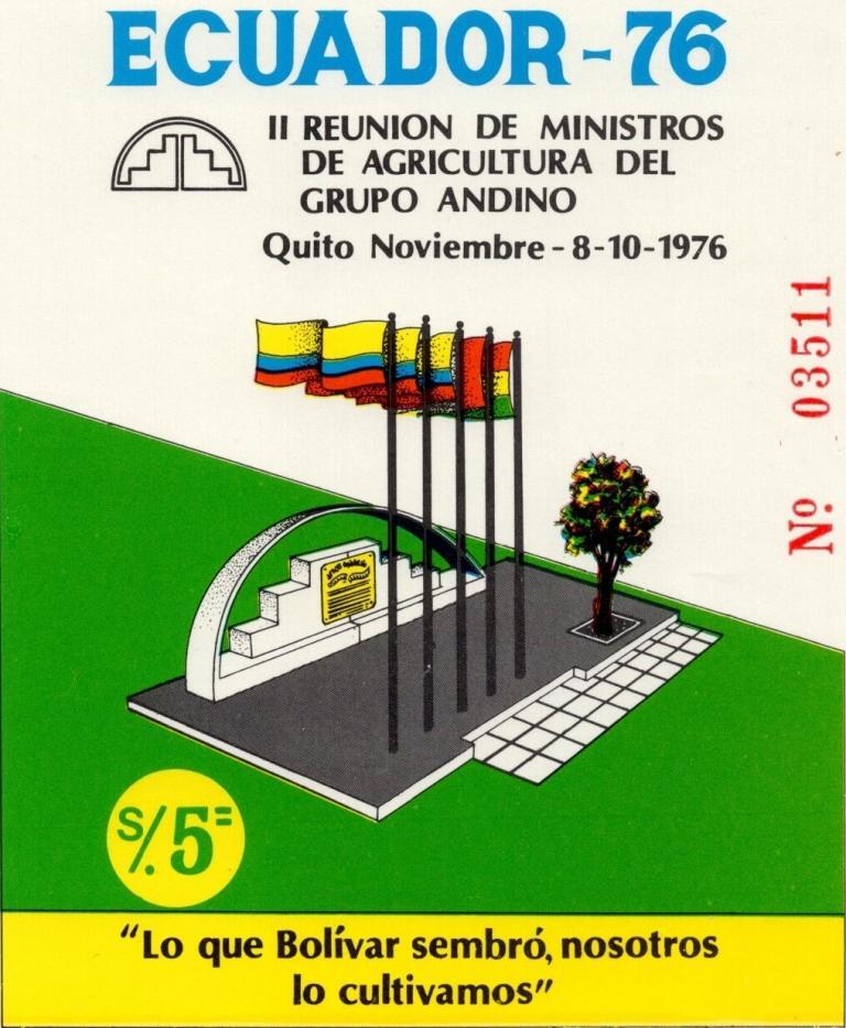1976 II Reunión de Ministros de Agricultura del Grupo Andino