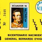 1978 Bicentenario Nacimiento General Bernardo O’ Higgins