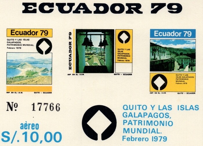 1979 Quito y las Islas Galapagos, Patrimonio Mundial