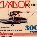 1988 Avianca 1928-1988 Volando para Ecuador