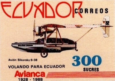 1988 Avianca 1928-1988 Volando para Ecuador
