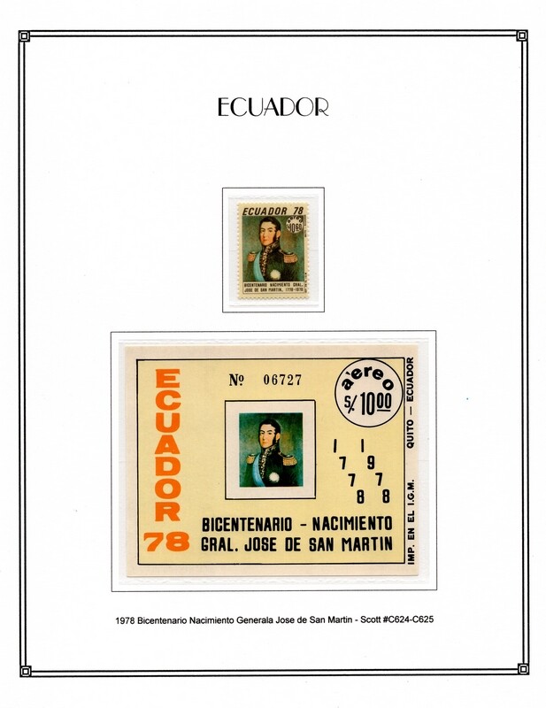 Ecuador 1978 ScottC624 625