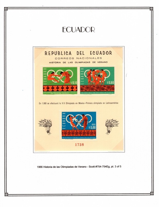 Ecuador 1966 Scott754 754e 3