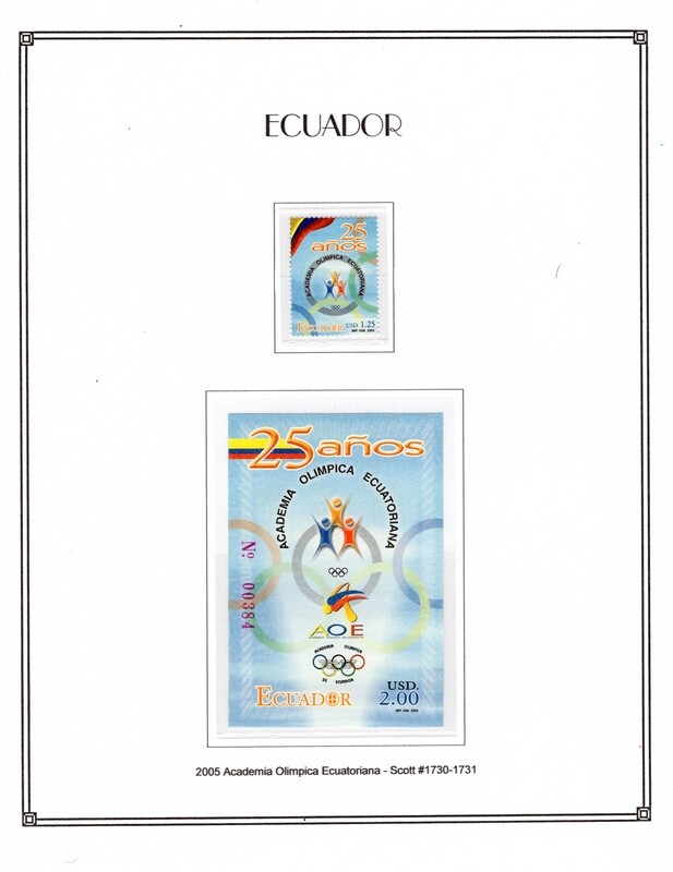 Ecuador 2005 Scott1730 1731