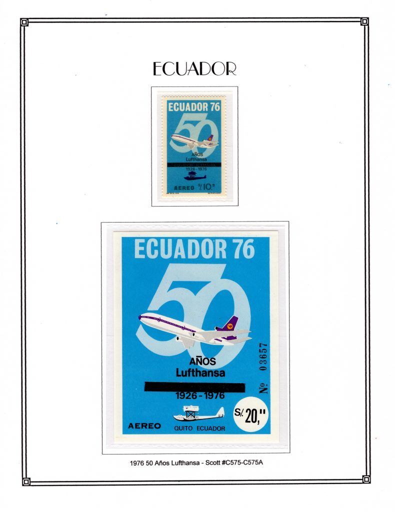 Ecuador 1976 scottC575 C575a