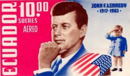 1964 Emision Presidente Kennedy en Memoriam