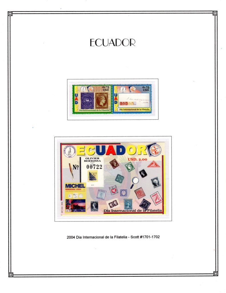 Ecuador 2004 Scott1701 1702
