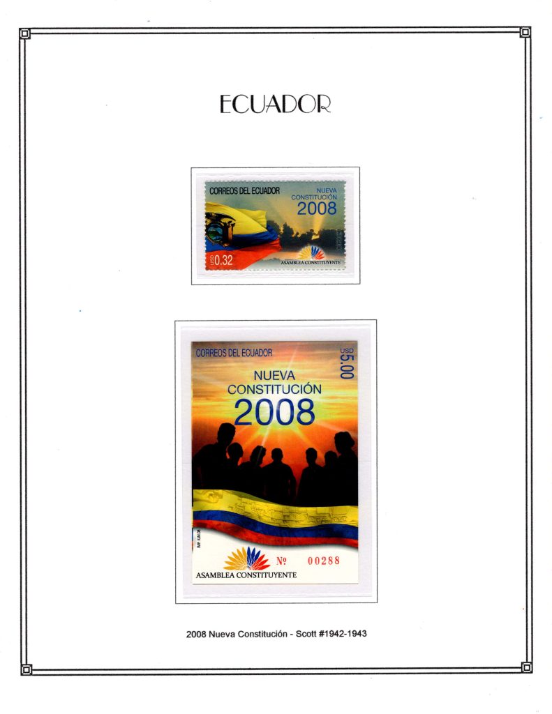 Ecuador 2008 Scott1942 1943