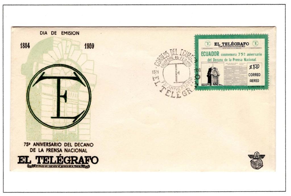 Ecuador 1959 FDC Scott#C342