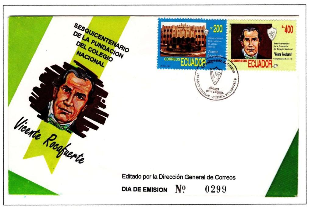 Ecuador 1992 FDC Scott#1287 1288