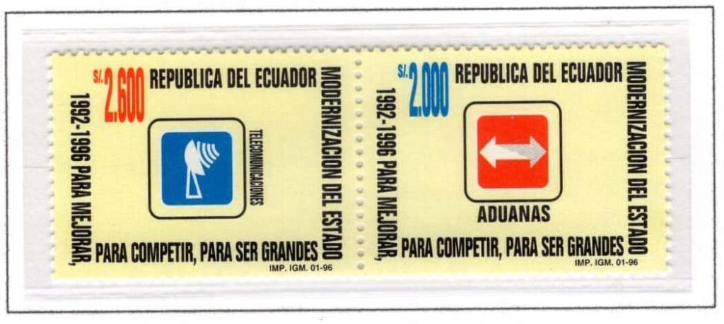 Ecuador 1996 Scott#1391a(a b)