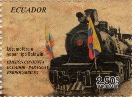 2018 Emision Conjunta Ecuador-Paraguay Ferrocarriles