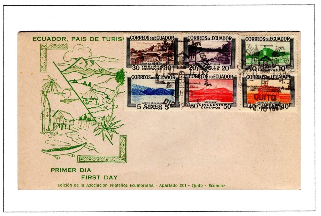 Ecuador 1953 FDC Scott#576 581